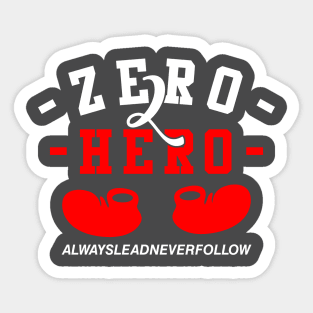 Zero2hero Sticker